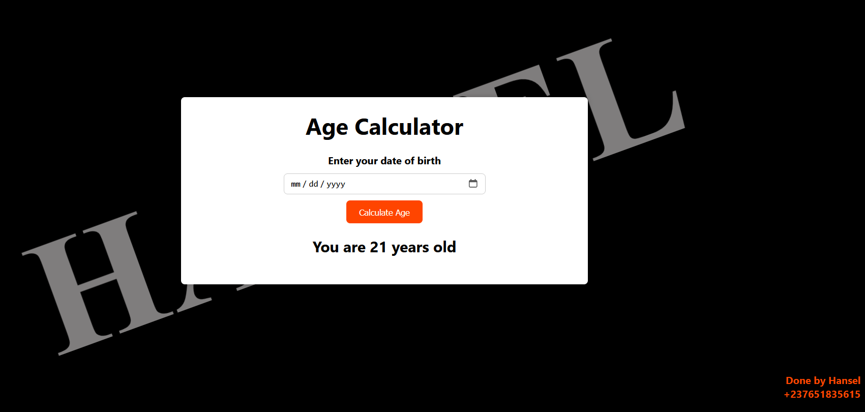 Age Calculator