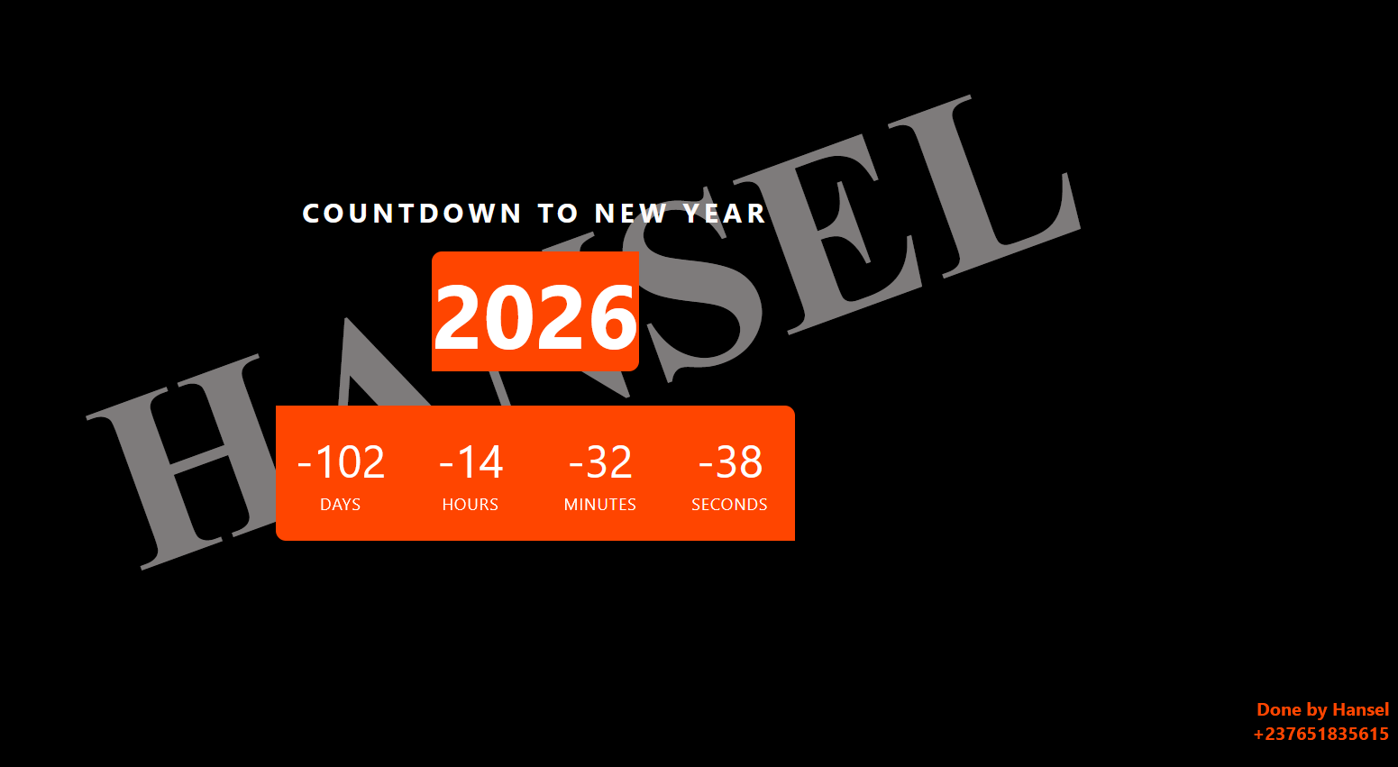 New Year Countdown